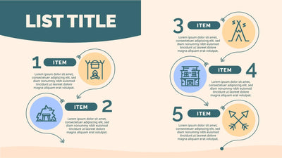 Lists-Slides Slides Beige and Dark Green List Infographic Template Slides powerpoint-template keynote-template google-slides-template infographic-template