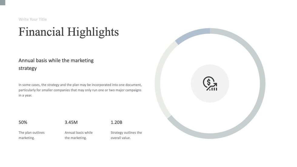 About-Our-Company-Slides Slides Financial Highlights Opal Blue White Slide Template S04242301 powerpoint-template keynote-template google-slides-template infographic-template