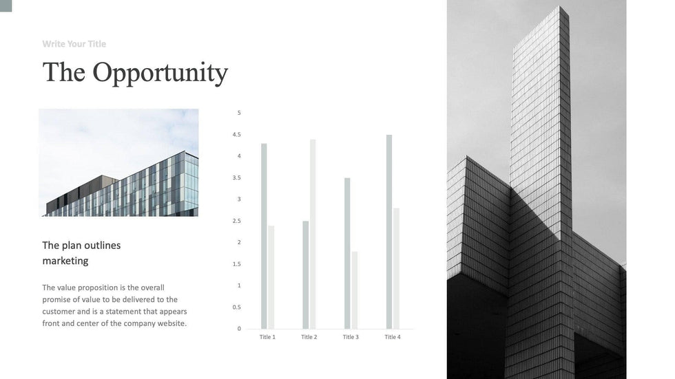 Customer Value Propositions-Slides Slides The Opportunity Opal Blue White Slide Template S04242301 powerpoint-template keynote-template google-slides-template infographic-template