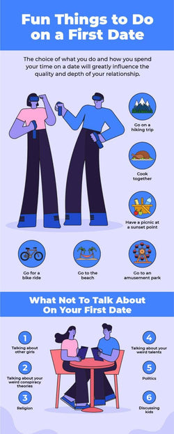 Marriage-Infographics Infographics Blue Fun Things to Do on a First Date Marriage Infographic Template powerpoint-template keynote-template google-slides-template infographic-template