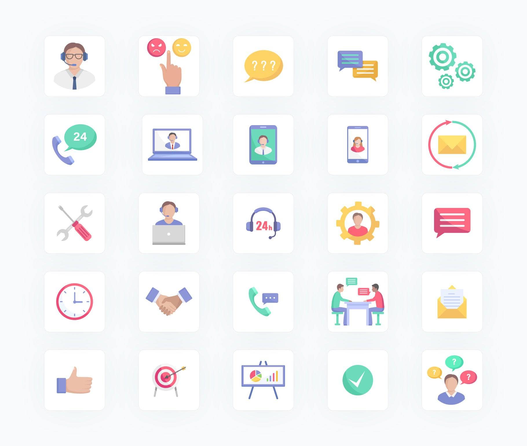 Accounting-Flat-Vector-Icons Icons Consultant Flat Vector Icons S04142201 powerpoint-template keynote-template google-slides-template infographic-template