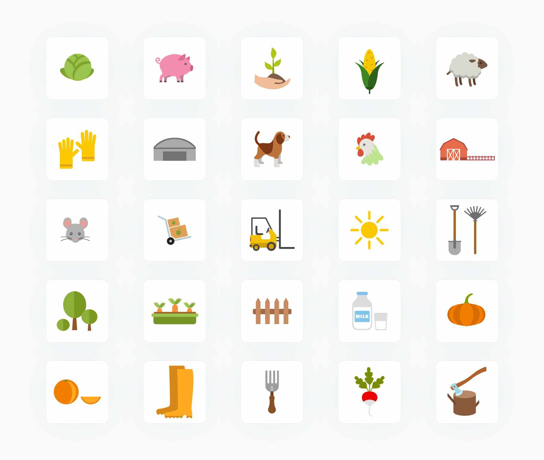 Agriculture Flat Vector Icons S11262101-Icons-Agriculture-Flat-Vector-Icons-Powerpoint-Keynote-Google-Slides-Adobe-Illustrator-Infografolio