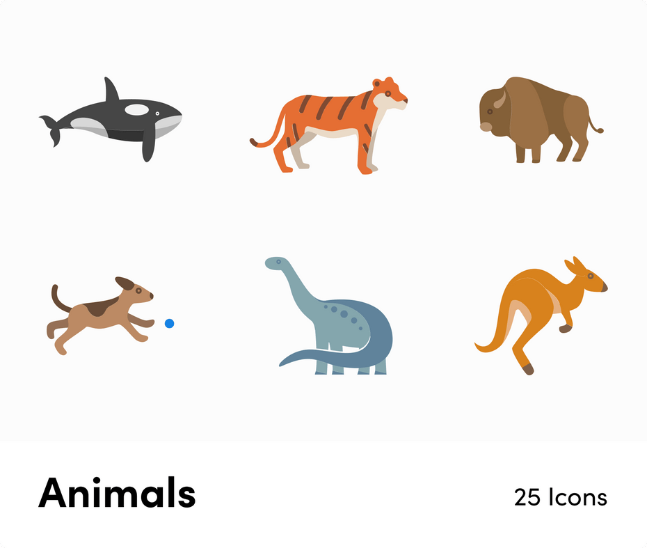 Animals-Flat -Vector-Icons Icons Animals Flat Vector Icons S12132101 powerpoint-template keynote-template google-slides-template infographic-template
