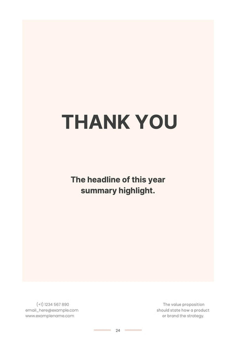 Annual-Report-Documents Documents Light Pink Minimalist Annual Report PowerPoint Template powerpoint-template keynote-template google-slides-template infographic-template