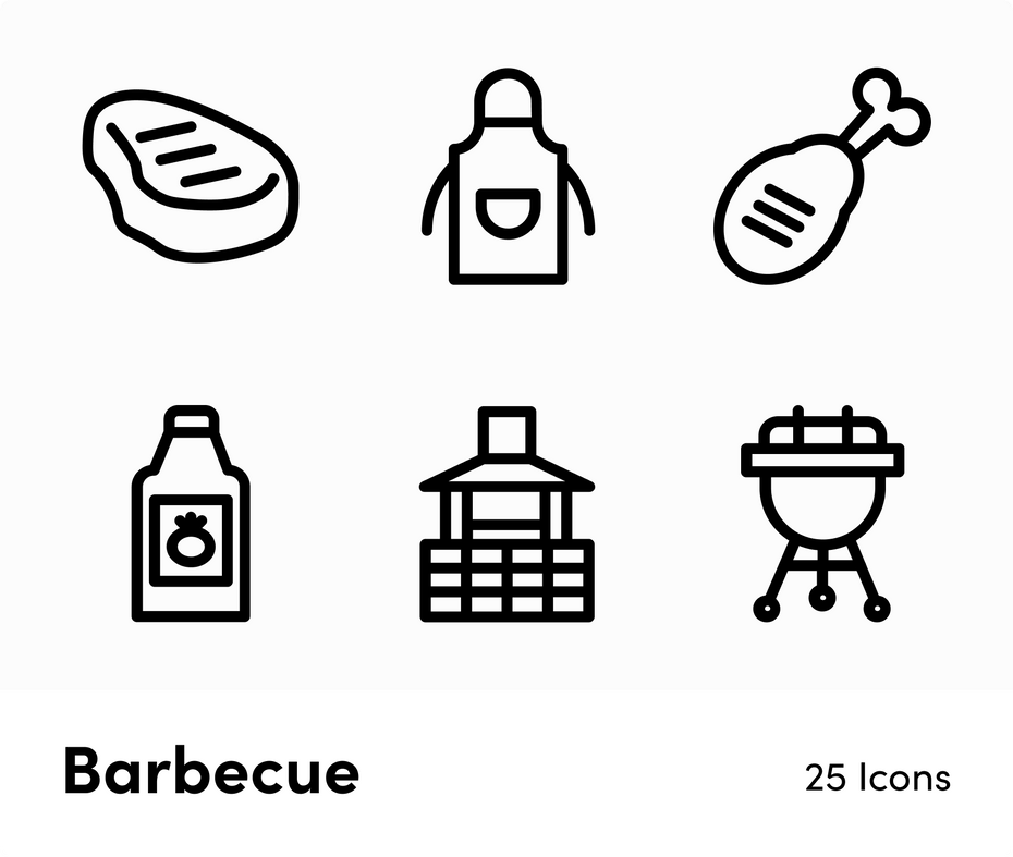 Barbecue-Outline-Vector-Icons Icons Barbecue Outline Vector Icons S12172101 powerpoint-template keynote-template google-slides-template infographic-template