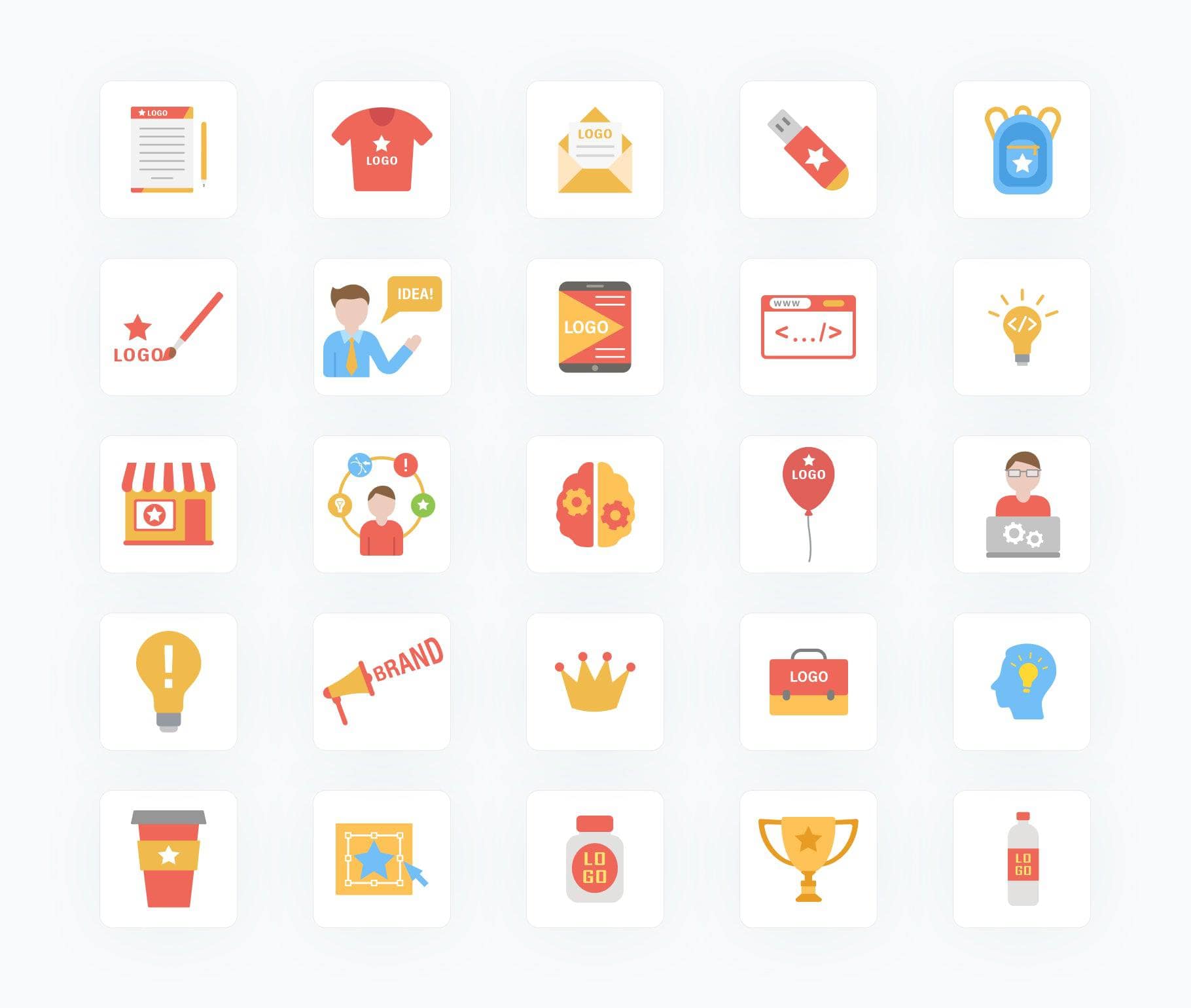 Branding-Flat-Vector-Icons Icons Branding Flat Vector Icons S02142203 powerpoint-template keynote-template google-slides-template infographic-template