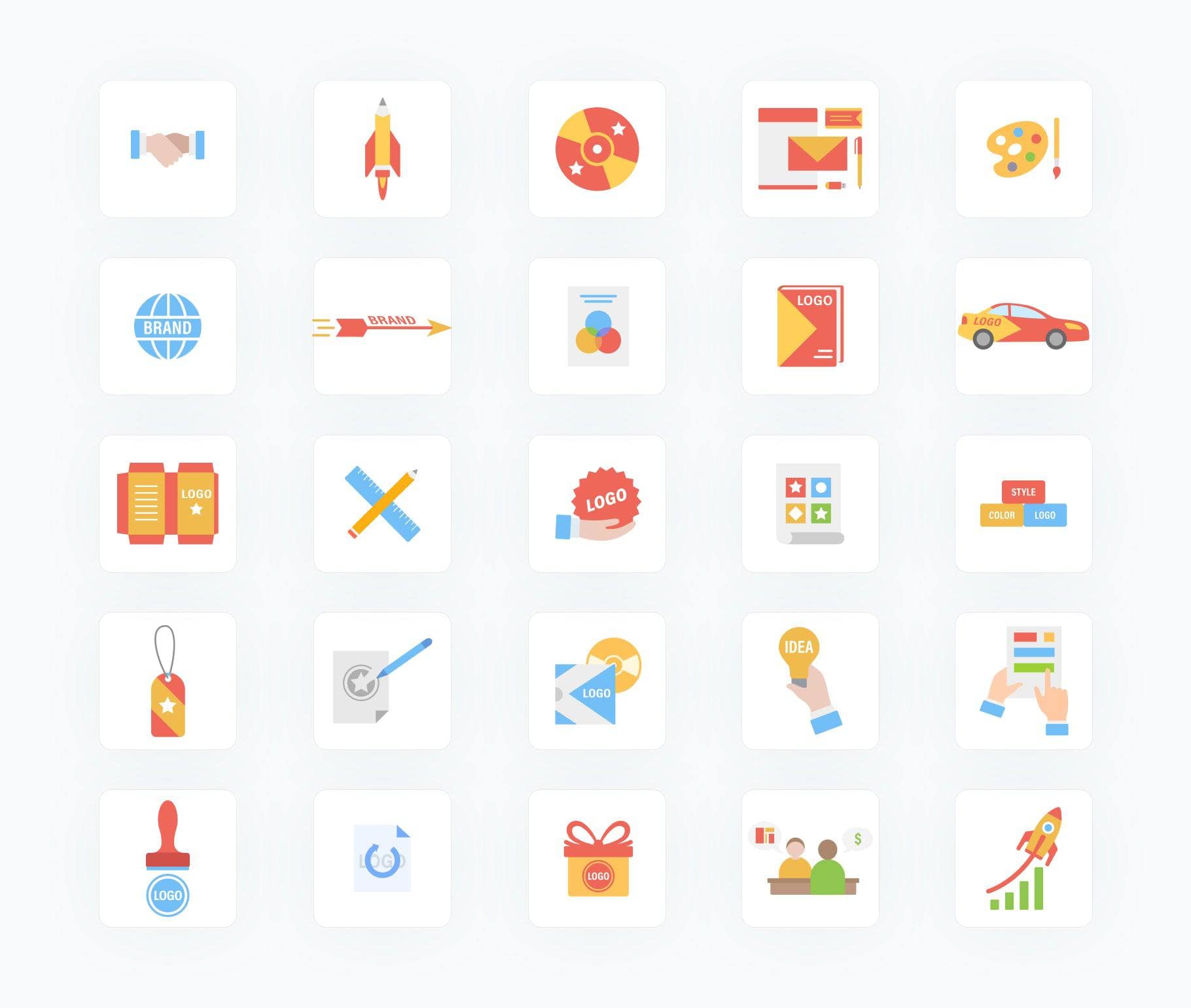 Branding-Flat-Vector-Icons Icons Branding Flat Vector Icons S02142204 powerpoint-template keynote-template google-slides-template infographic-template