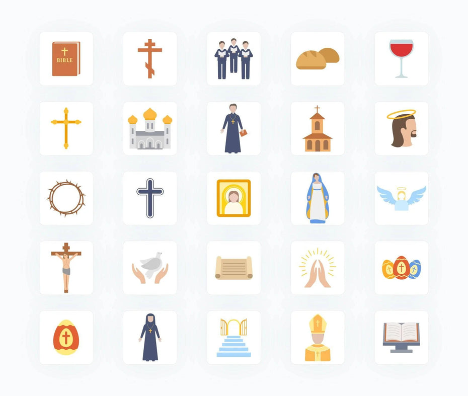 Business-Flat-Vector-Icons Icons Christian Flat Vector Icons S02142201 powerpoint-template keynote-template google-slides-template infographic-template