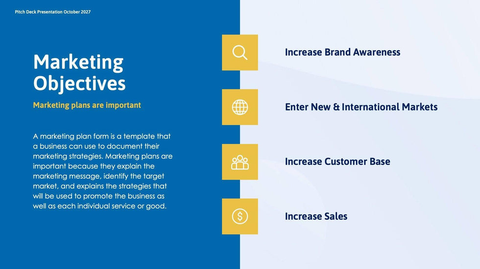 Business-Proposal-Deck Slides Blue and Yellow Professional and Clean Presentation Marketing Plan Template S10272201 powerpoint-template keynote-template google-slides-template infographic-template
