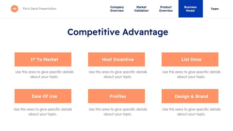 Business-Proposal-Deck Slides Royal Blue Light Orange Minimal and Simple Presentation Business Proposal Template S10072201 powerpoint-template keynote-template google-slides-template infographic-template
