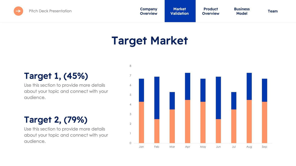 Business-Proposal-Deck Slides Royal Blue Light Orange Minimal and Simple Presentation Business Proposal Template S10072201 powerpoint-template keynote-template google-slides-template infographic-template