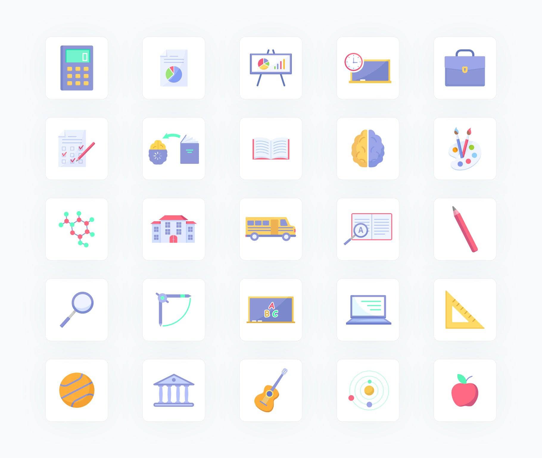 Coffee-Donuts-Cakes-Flat-Vector-Icons Icons Education Flat Vector Icons S04142201 powerpoint-template keynote-template google-slides-template infographic-template