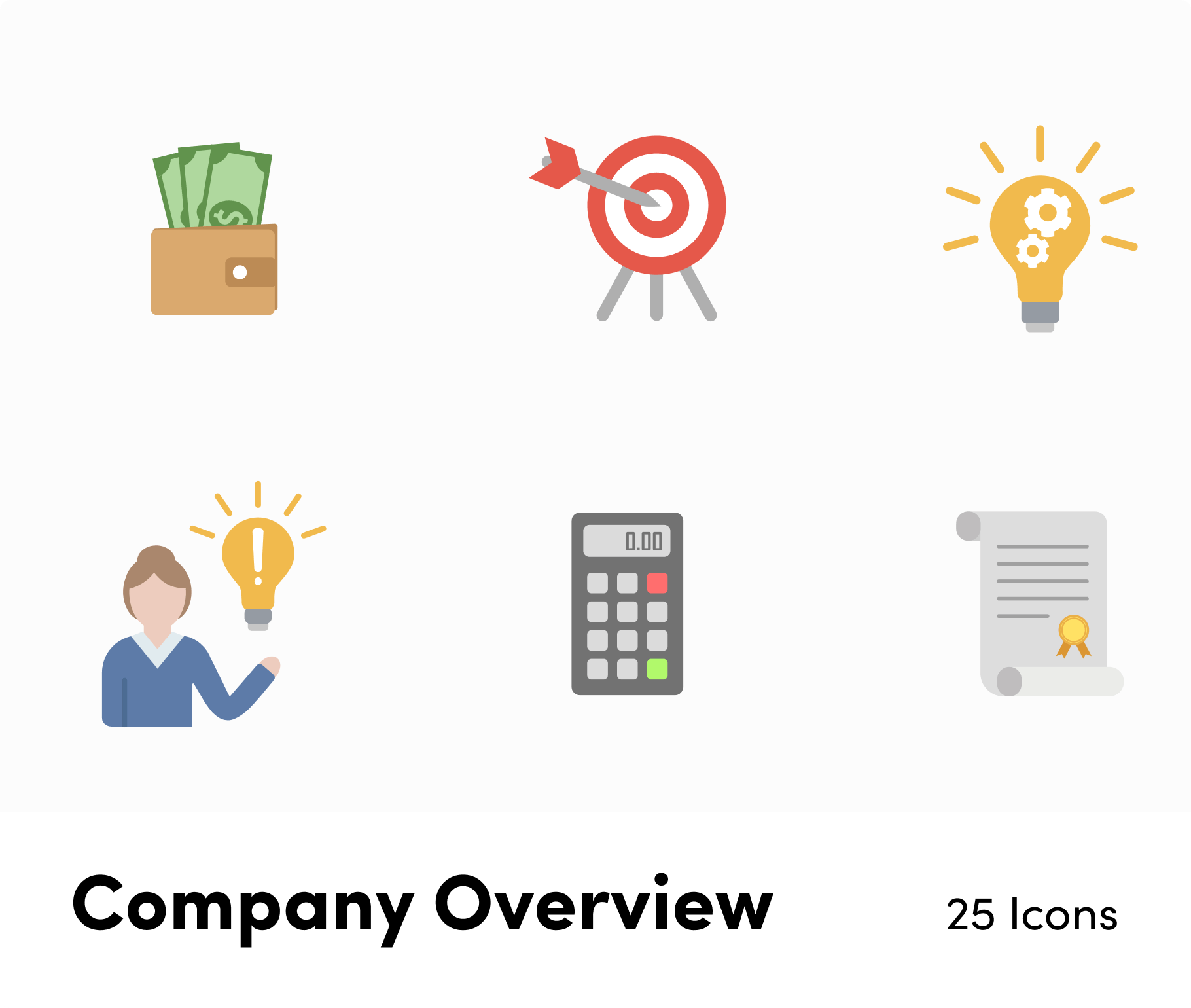 Company Overview Flat Vector Icons S11262104-Icons-Company-Overview-Vector-Icons-Powerpoint-Keynote-Google-Slides-Adobe-Illustrator-Infografolio