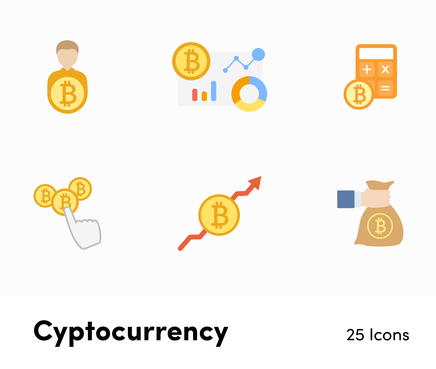 Cyptocurrency Flat Vector Icons S11262102-Icons-Cyptocurrency-Flat-Vector-Icons-Powerpoint-Keynote-Google-Slides-Adobe-Illustrator-Infografolio