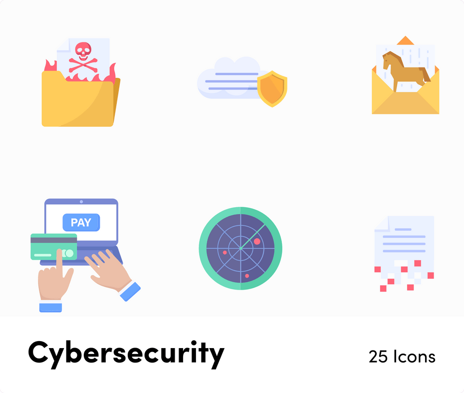 Cybersecurity Flat Vector Icons S11262104-Icons-Cybersecurity-Flat-Vector-Icons-Powerpoint-Keynote-Google-Slides-Adobe-Illustrator-Infografolio