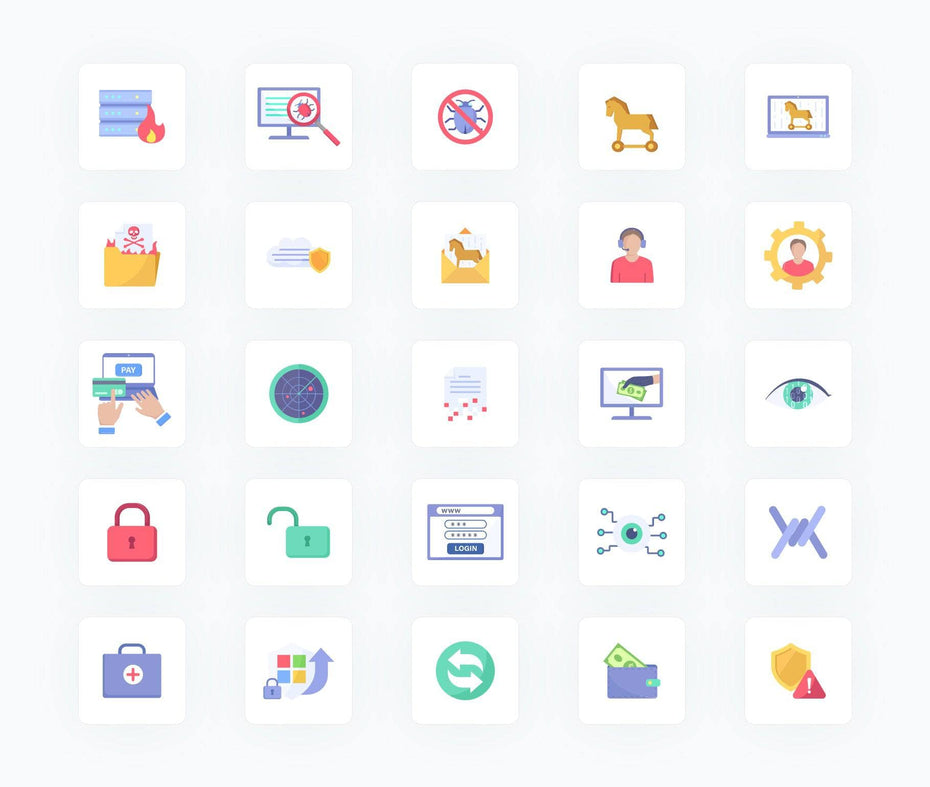 Cybersecurity-Flat-Vector-Icons Icons Cybersecurity Flat Vector Icons S11262104 powerpoint-template keynote-template google-slides-template infographic-template