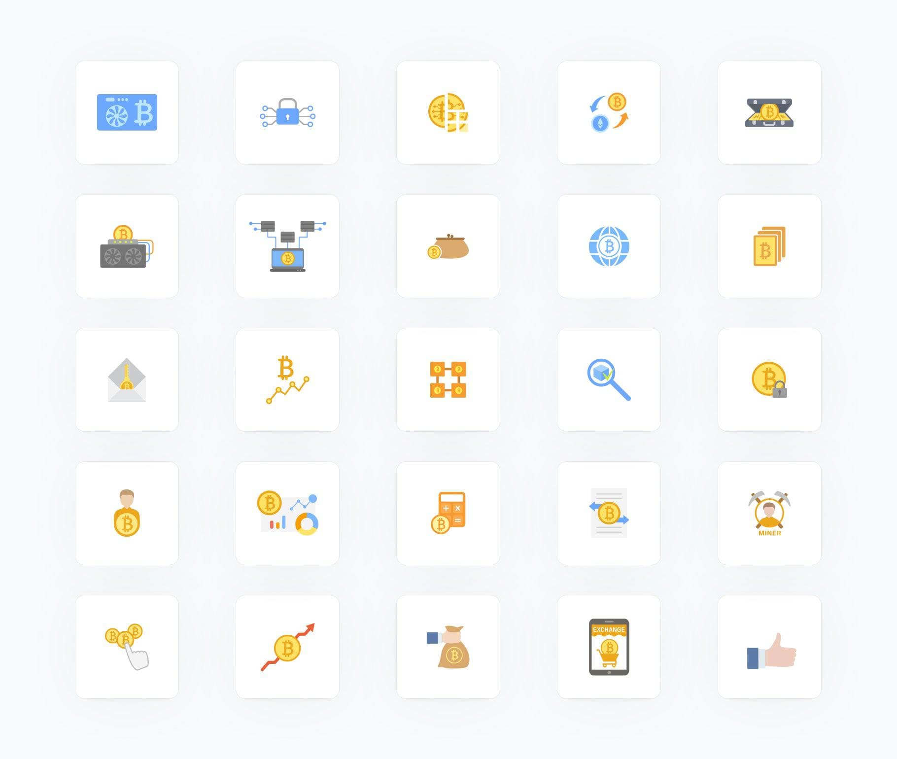 Cyptocurrency-Flat-Vector-Icons Icons Cyptocurrency Flat Vector Icons S11262102 powerpoint-template keynote-template google-slides-template infographic-template