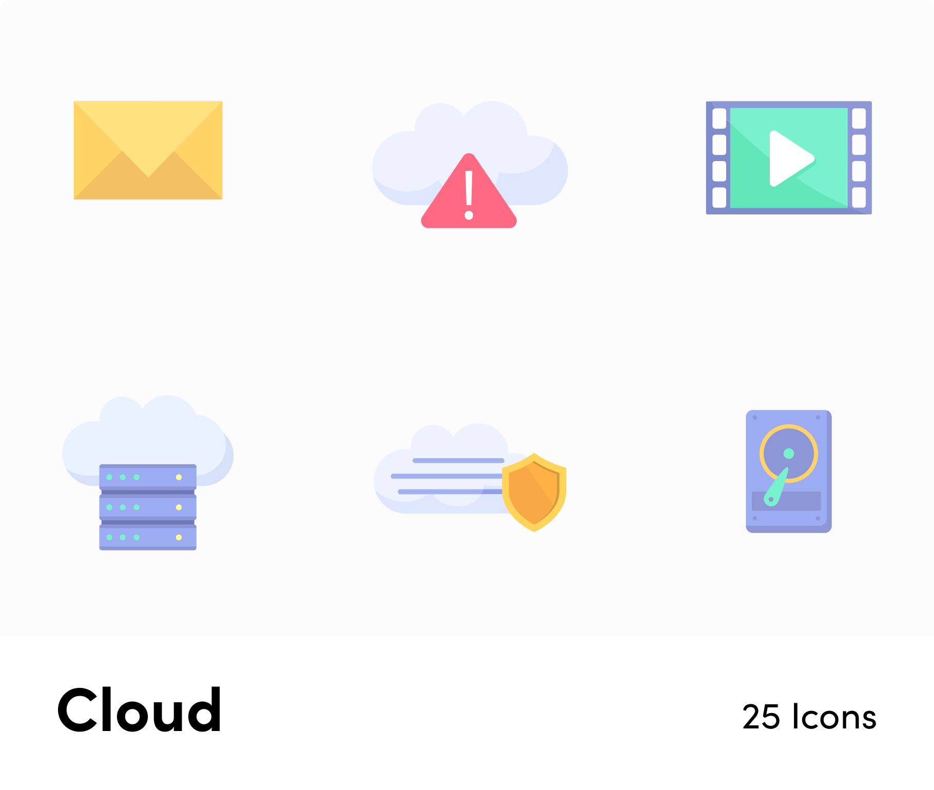 Digital-Marketing-Flat-Vector-Icons Icons Cloud Flat Vector Icons S04142201 powerpoint-template keynote-template google-slides-template infographic-template