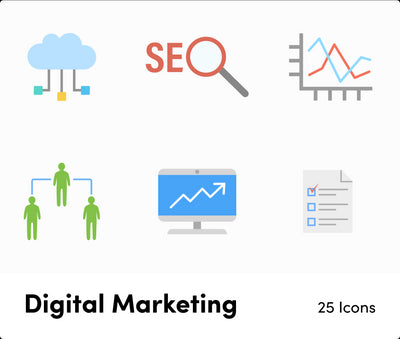 Digital Marketing Flat Vector Icons S11262101-Icons-Digital-Marketing-Flat-Vector-Icons-Powerpoint-Keynote-Google-Slides-Adobe-Illustrator-Infografolio