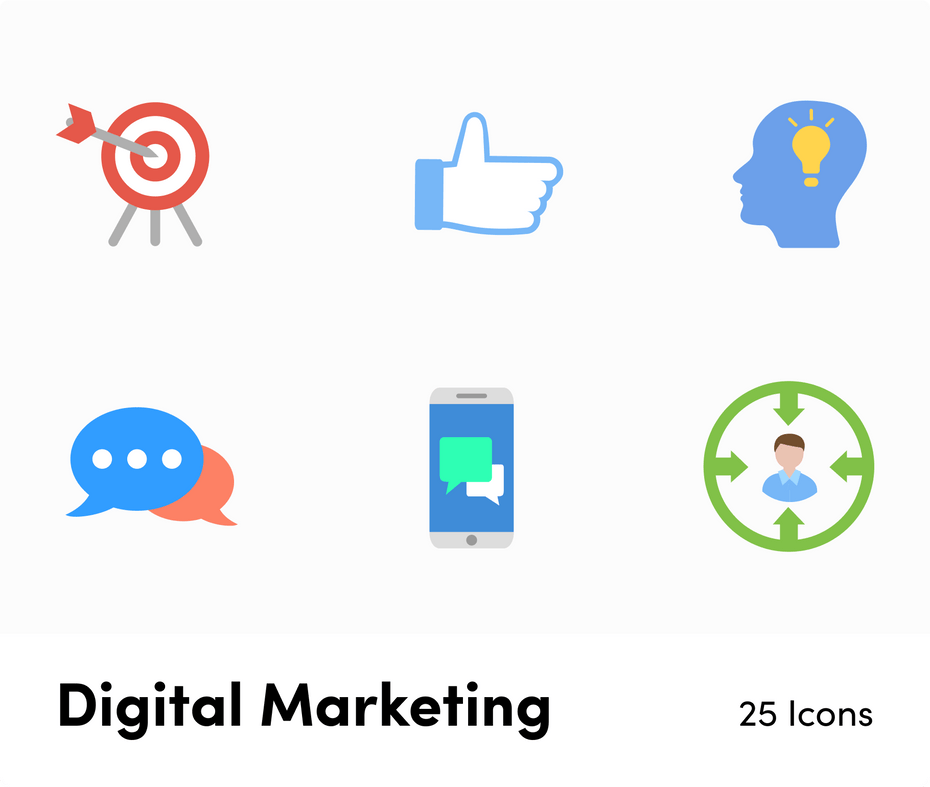 Digital Marketing Flat Vector Icons S11262102-Icons-Digital-Marketing-Flat-Vector-Icons-Powerpoint-Keynote-Google-Slides-Adobe-Illustrator-Infografolio