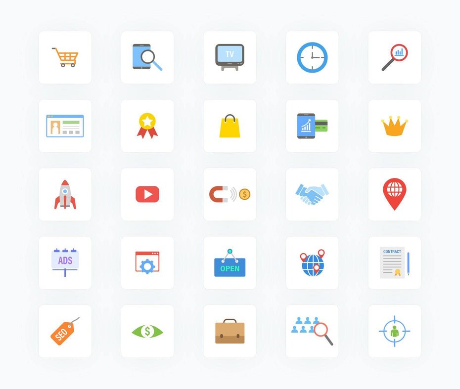 Digital-Marketing-Flat-Vector-Icons Icons Digital Marketing Flat Vector Icons S11262104 powerpoint-template keynote-template google-slides-template infographic-template