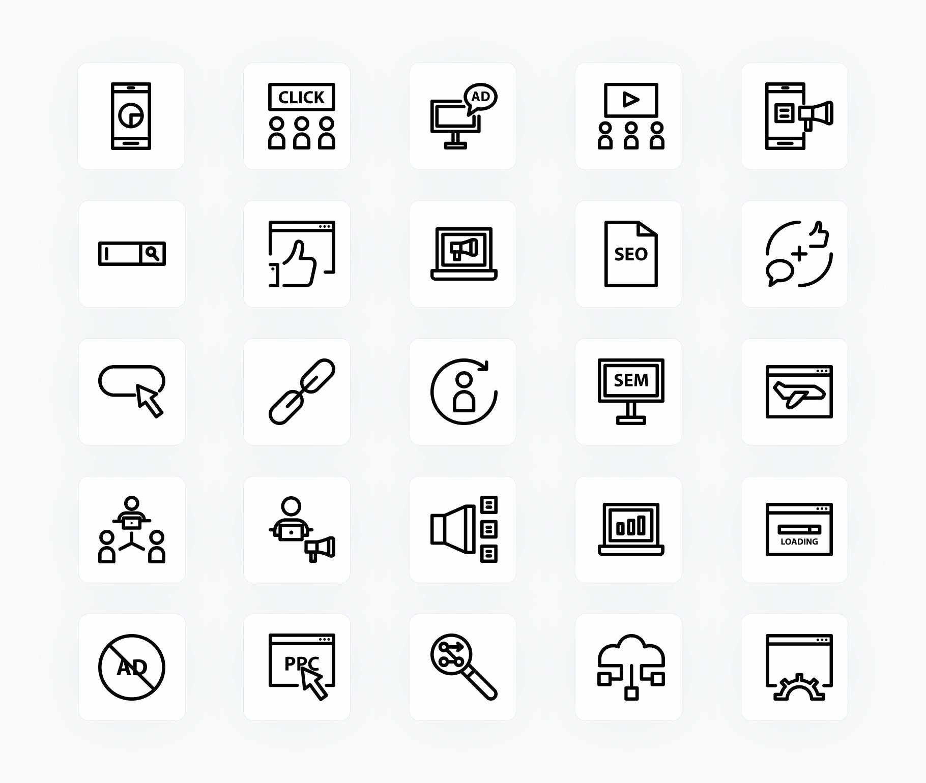 Digital Marketing-Outline-Vector-Icons Icons Digital Marketing Outline Vector Icons S12172102 powerpoint-template keynote-template google-slides-template infographic-template