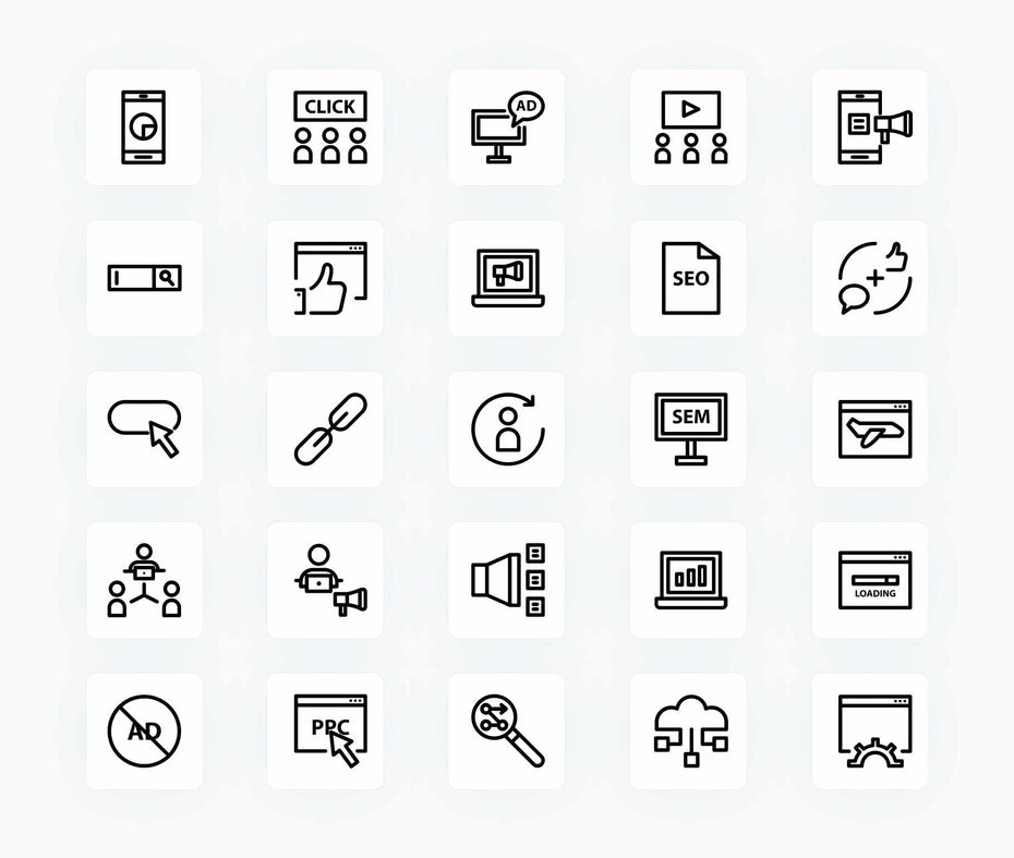 Digital Marketing-Outline-Vector-Icons Icons Digital Marketing Outline Vector Icons S12172102 powerpoint-template keynote-template google-slides-template infographic-template