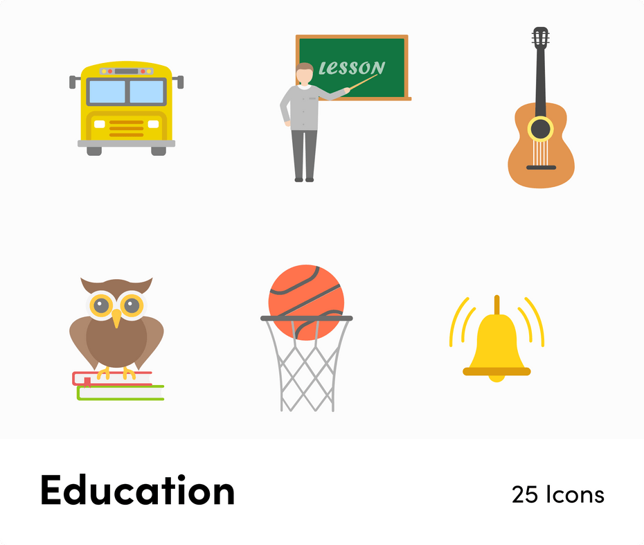 Education-Flat-Vector-Icons Icons Education Flat Vector Icons S01142201 powerpoint-template keynote-template google-slides-template infographic-template