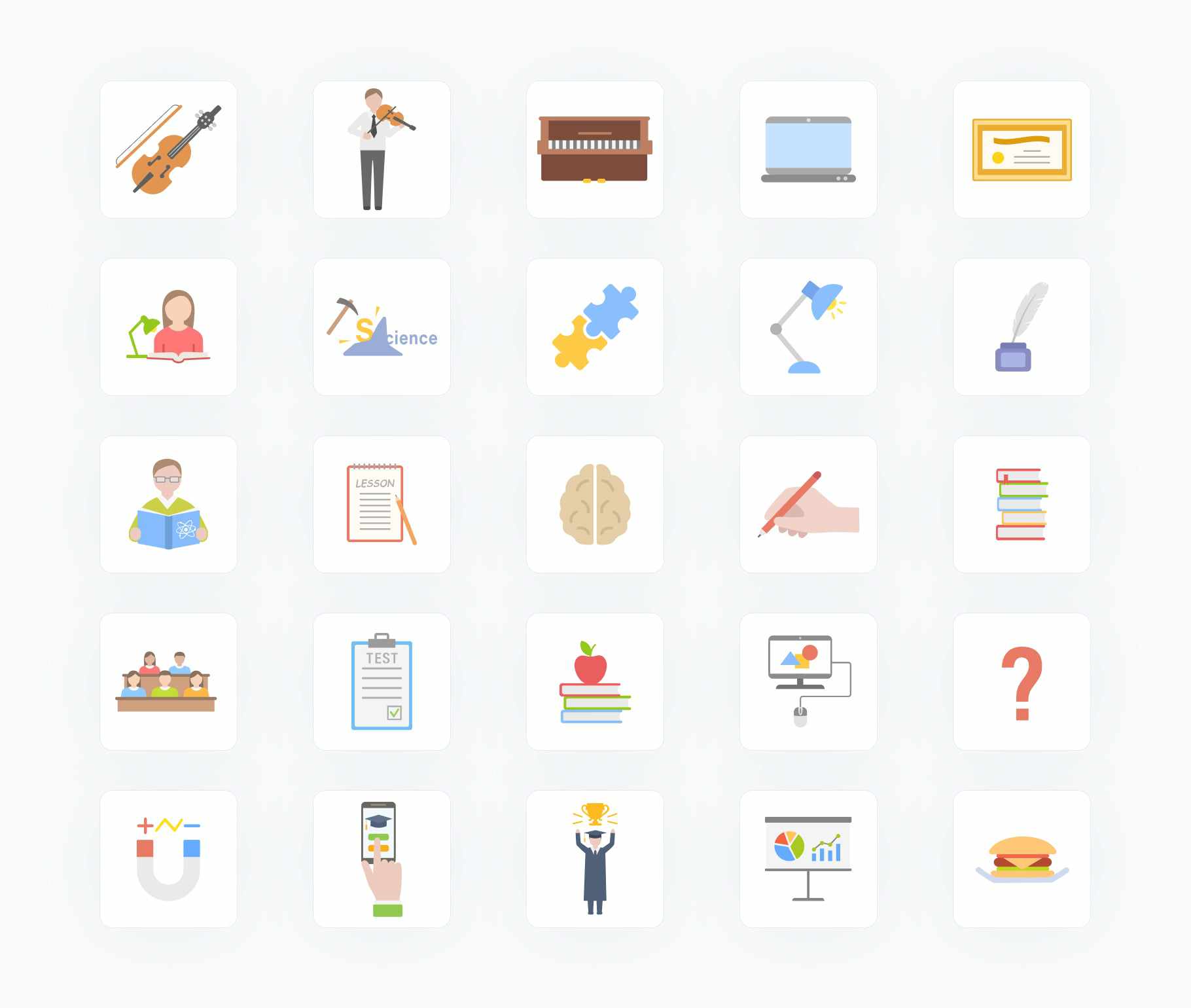 Education-Flat-Vector-Icons Icons Education Flat Vector Icons S01142202 powerpoint-template keynote-template google-slides-template infographic-template
