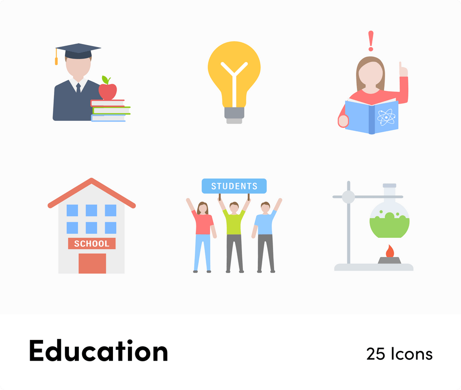 Education-Flat-Vector-Icons Icons Education Flat Vector Icons S01142203 powerpoint-template keynote-template google-slides-template infographic-template
