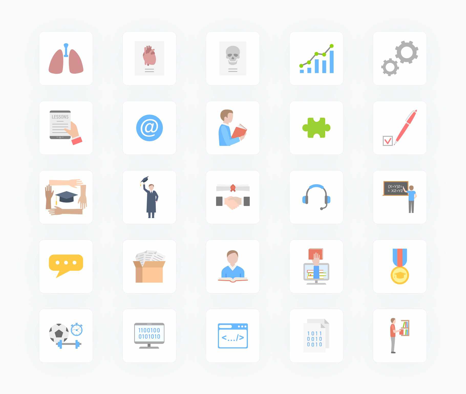 Education-Flat-Vector-Icons Icons Education Flat Vector Icons S01142206 powerpoint-template keynote-template google-slides-template infographic-template