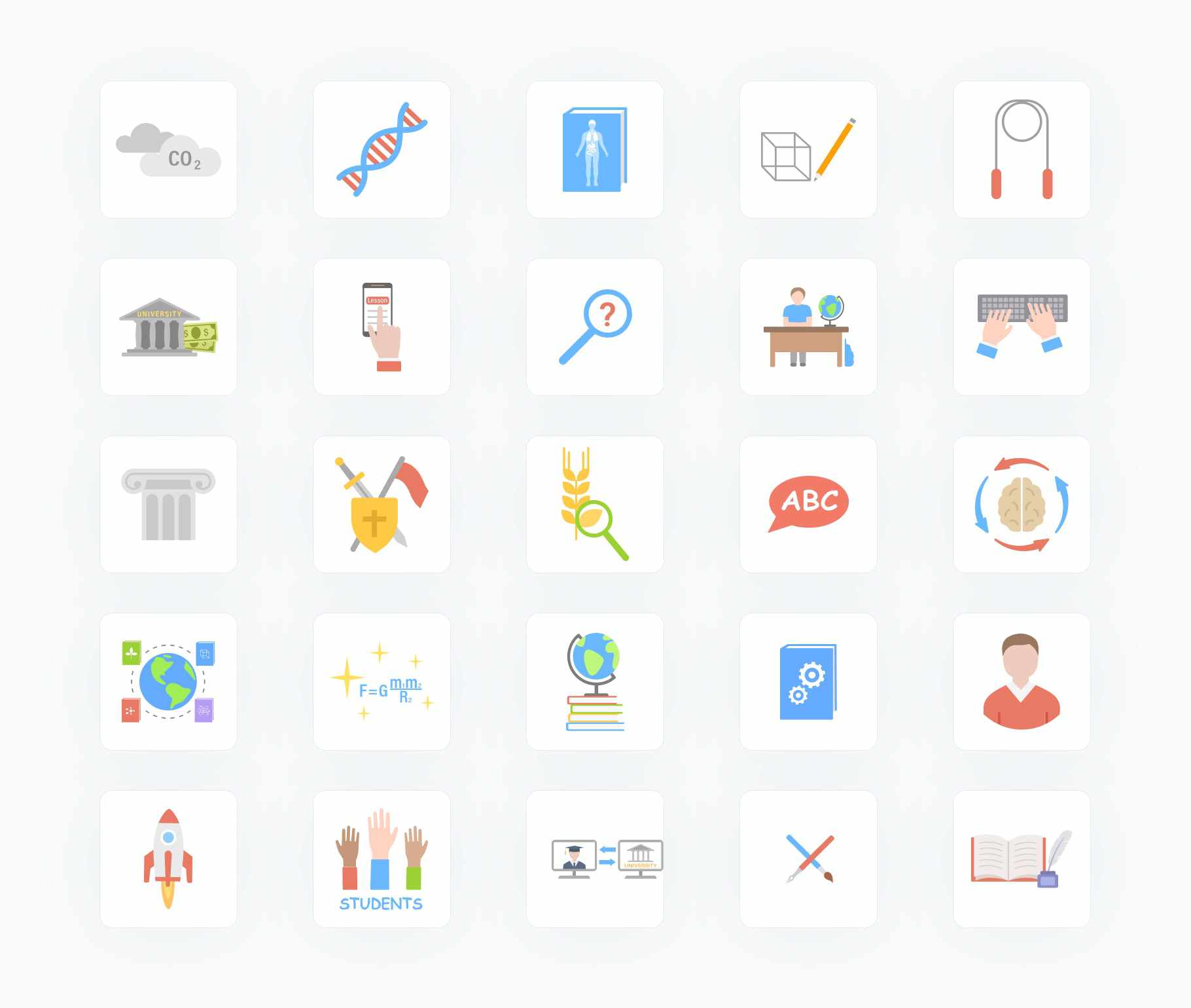 Education-Flat-Vector-Icons Icons Education Flat Vector Icons S01142208 powerpoint-template keynote-template google-slides-template infographic-template