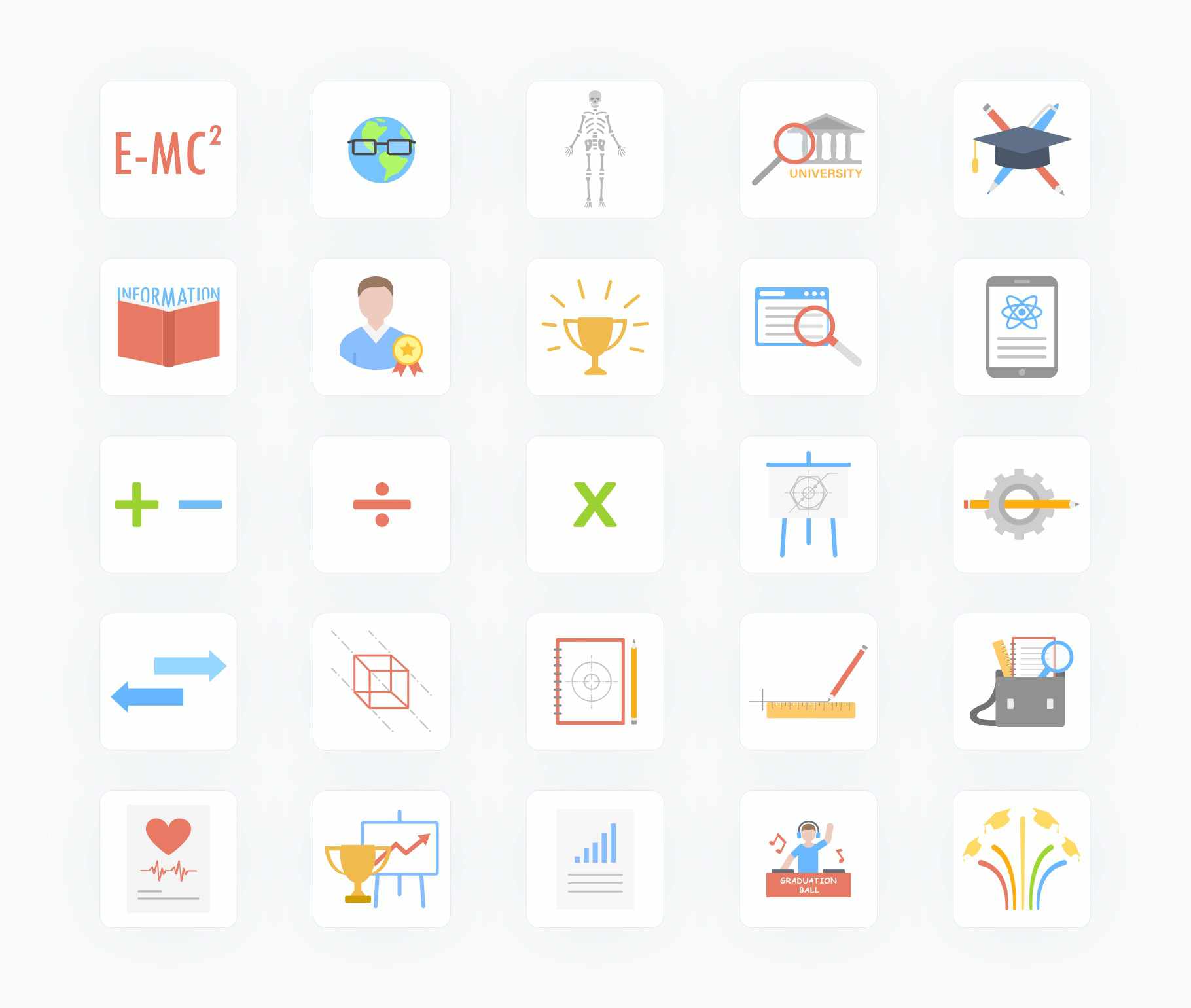 Education-Flat-Vector-Icons Icons Education Flat Vector Icons S01142209 powerpoint-template keynote-template google-slides-template infographic-template
