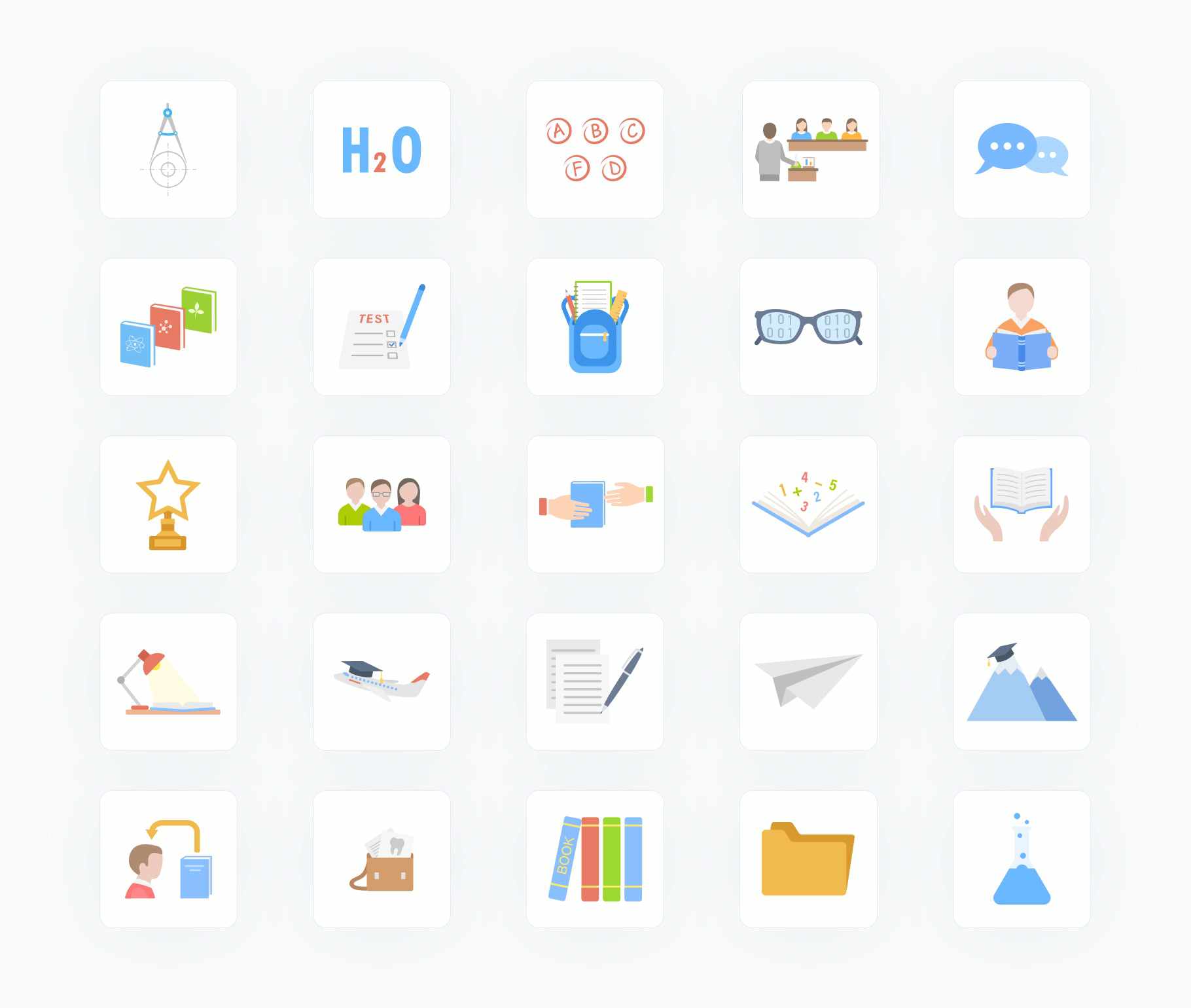 Education-Flat-Vector-Icons Icons Education Flat Vector Icons S01142212 powerpoint-template keynote-template google-slides-template infographic-template