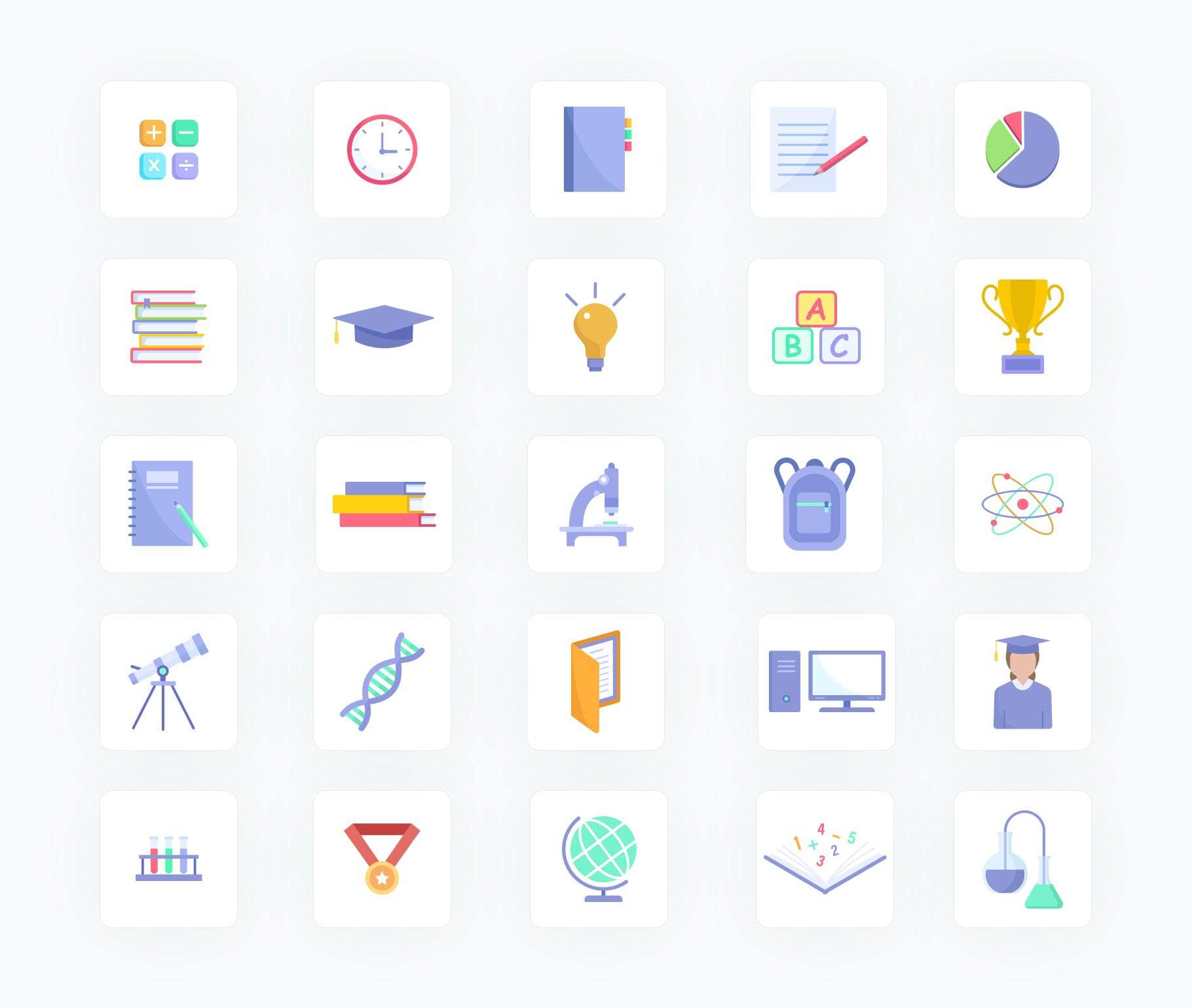 Education-Flat-Vector-Icons Icons Education Flat Vector Icons S04142202 powerpoint-template keynote-template google-slides-template infographic-template
