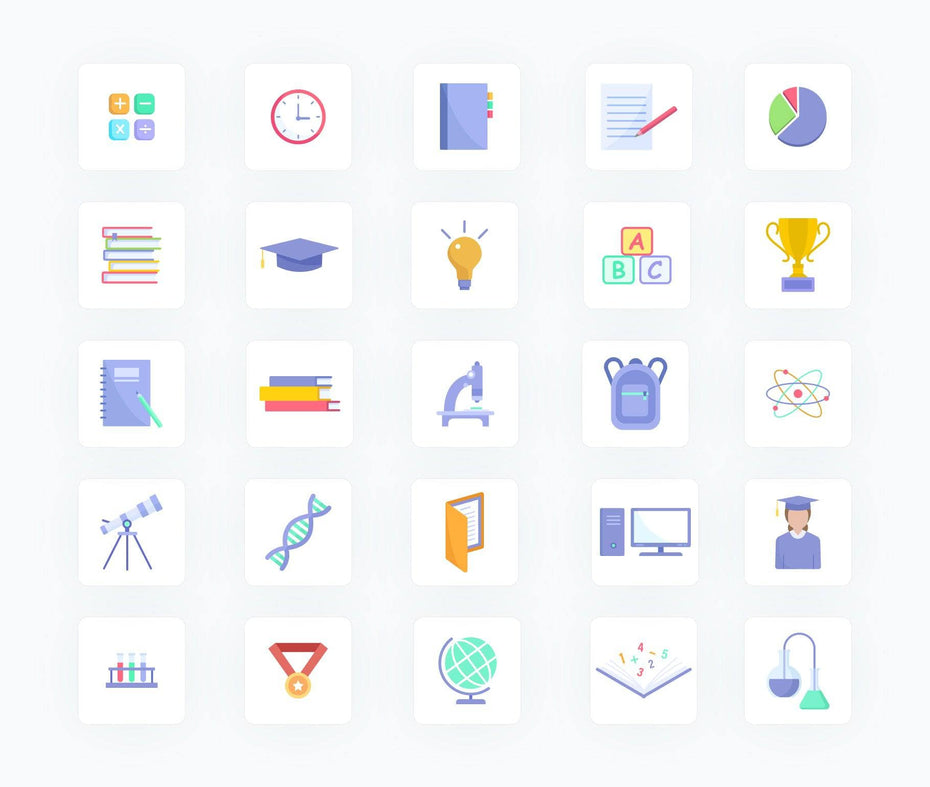 Education-Flat-Vector-Icons Icons Education Flat Vector Icons S04142202 powerpoint-template keynote-template google-slides-template infographic-template
