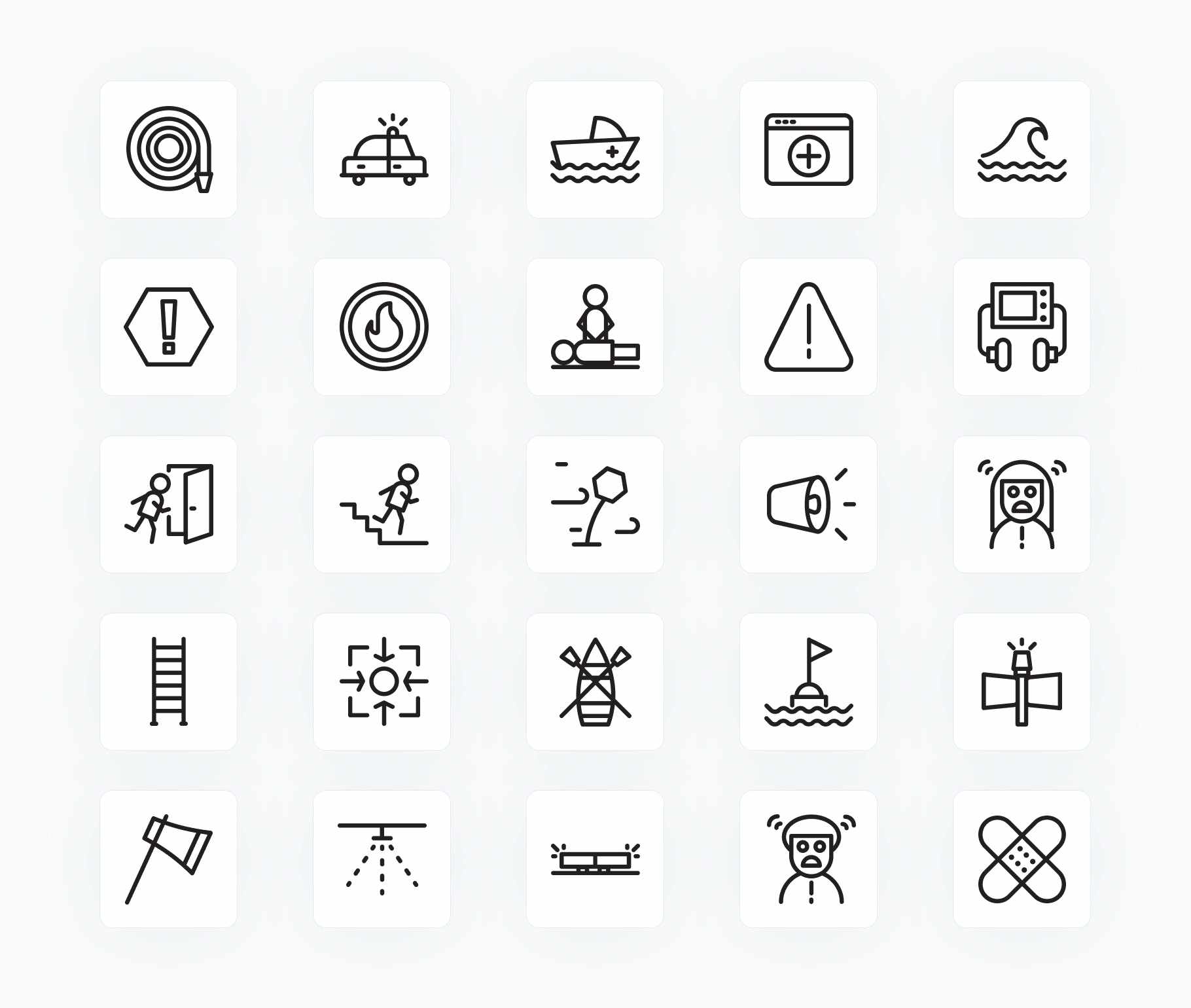 Emergency-Outline-Vector-Icons Icons Emergency Outline Vector Icons S12212102 powerpoint-template keynote-template google-slides-template infographic-template