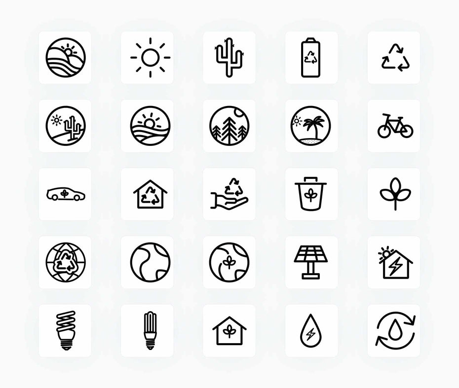 Environment-Outline-Vector-Icons Icons Environment Outline Vector Icons S12162101 powerpoint-template keynote-template google-slides-template infographic-template