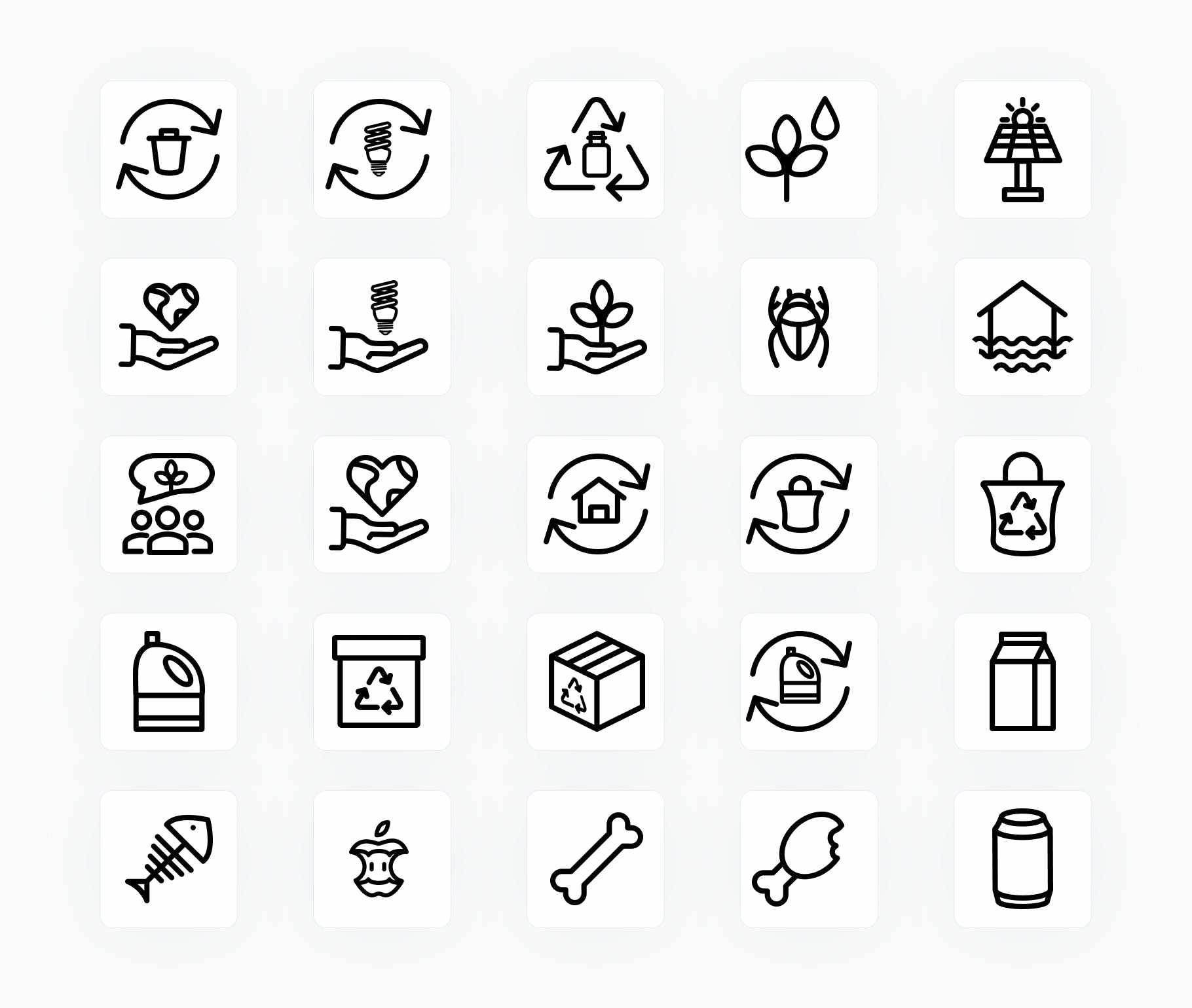 Environment-Outline-Vector-Icons Icons Environment Outline Vector Icons S12162103 powerpoint-template keynote-template google-slides-template infographic-template