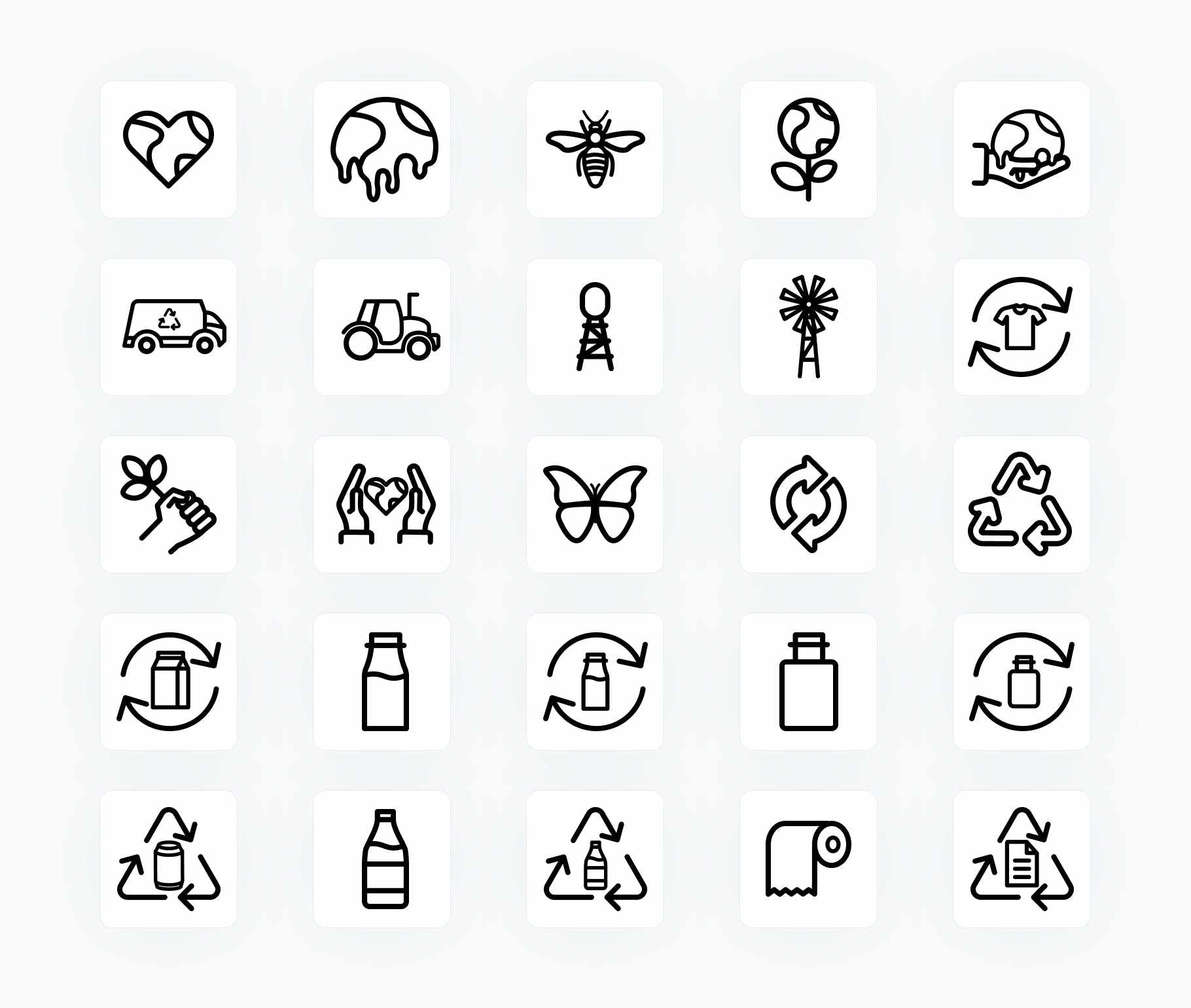 Environment-Outline-Vector-Icons Icons Environment Outline Vector Icons S12162104 powerpoint-template keynote-template google-slides-template infographic-template