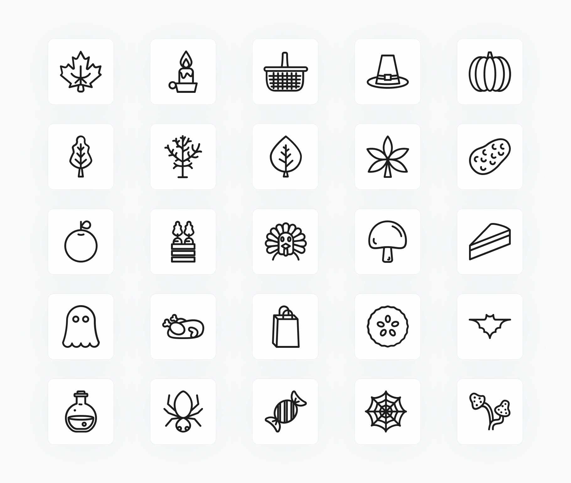 Fall-Outline-Vector-Icons Icons Fall Outline Vector Icons S12212101 powerpoint-template keynote-template google-slides-template infographic-template