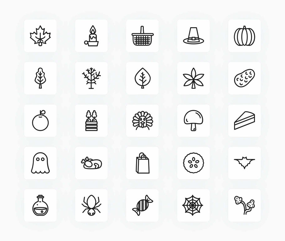 Fall-Outline-Vector-Icons Icons Fall Outline Vector Icons S12212101 powerpoint-template keynote-template google-slides-template infographic-template