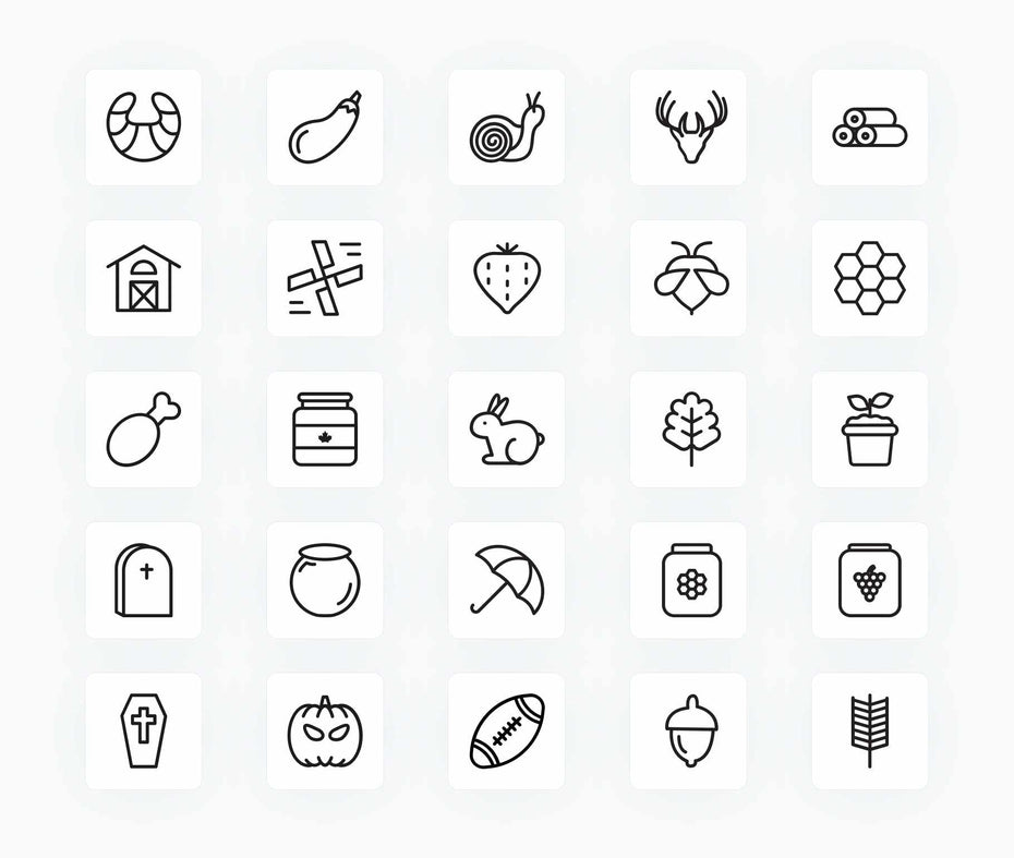 Fall-Outline-Vector-Icons Icons Fall Outline Vector Icons S12212102 powerpoint-template keynote-template google-slides-template infographic-template