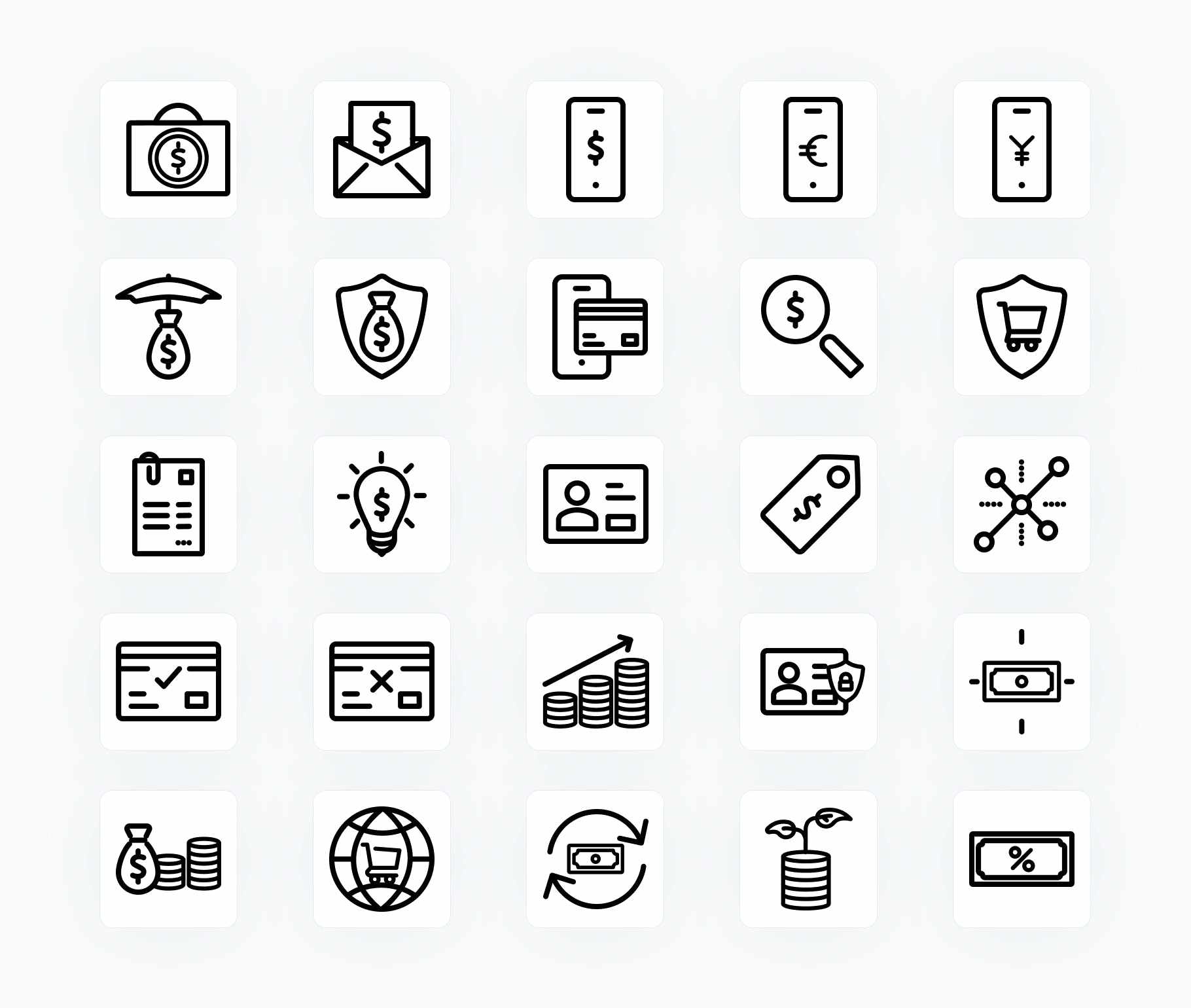 Finance-Outline-Vector-Icons Icons Finance Outline Vector Icons S12162103 powerpoint-template keynote-template google-slides-template infographic-template