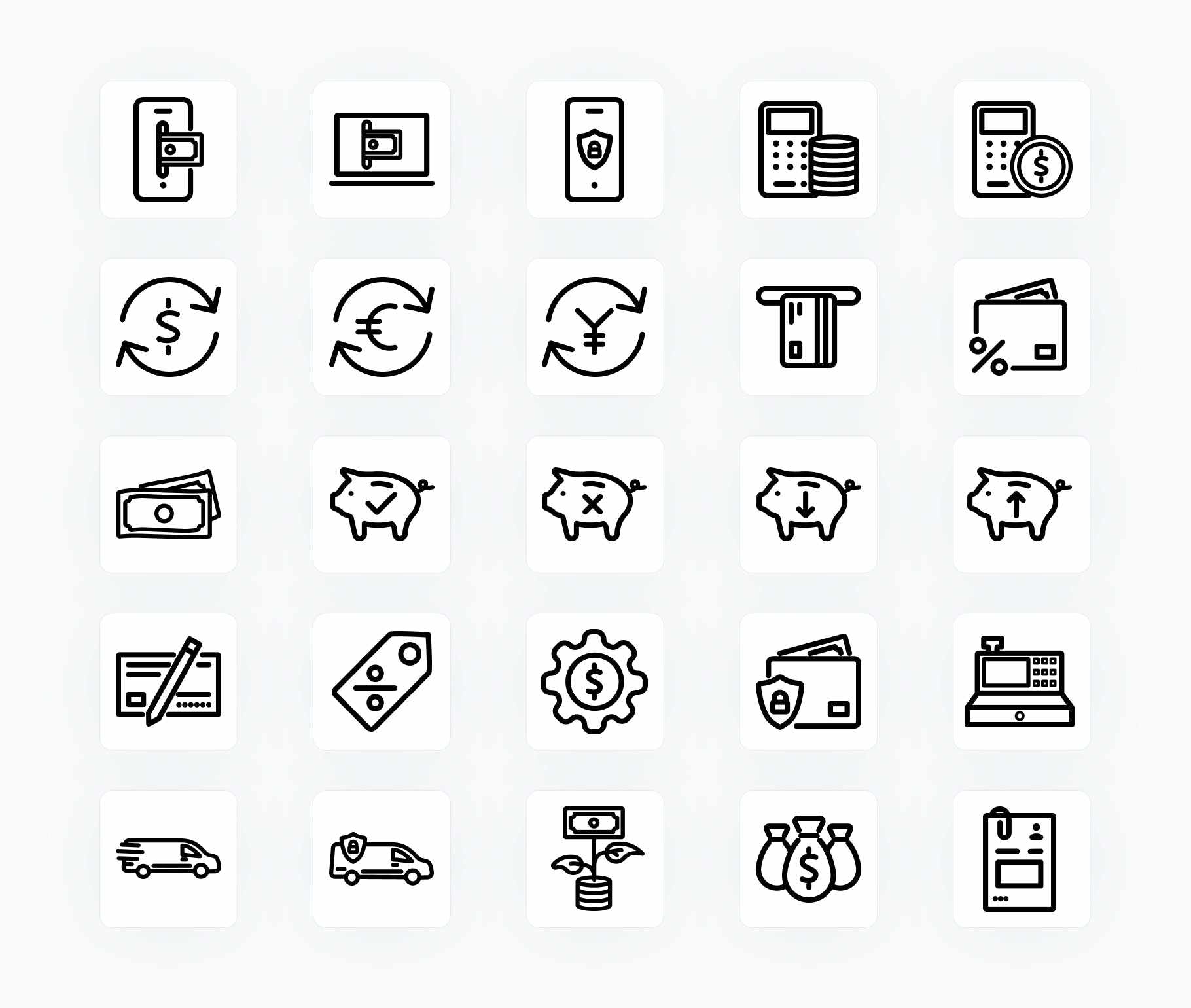 Finance-Outline-Vector-Icons Icons Finance Outline Vector Icons S12162104 powerpoint-template keynote-template google-slides-template infographic-template