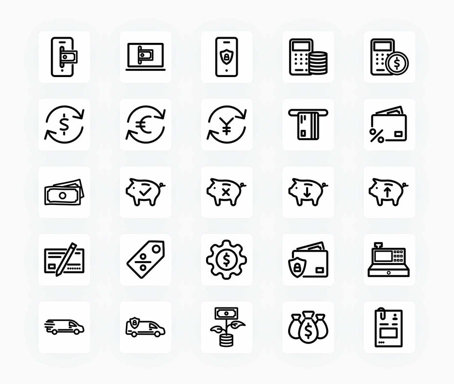 Finance-Outline-Vector-Icons Icons Finance Outline Vector Icons S12162104 powerpoint-template keynote-template google-slides-template infographic-template