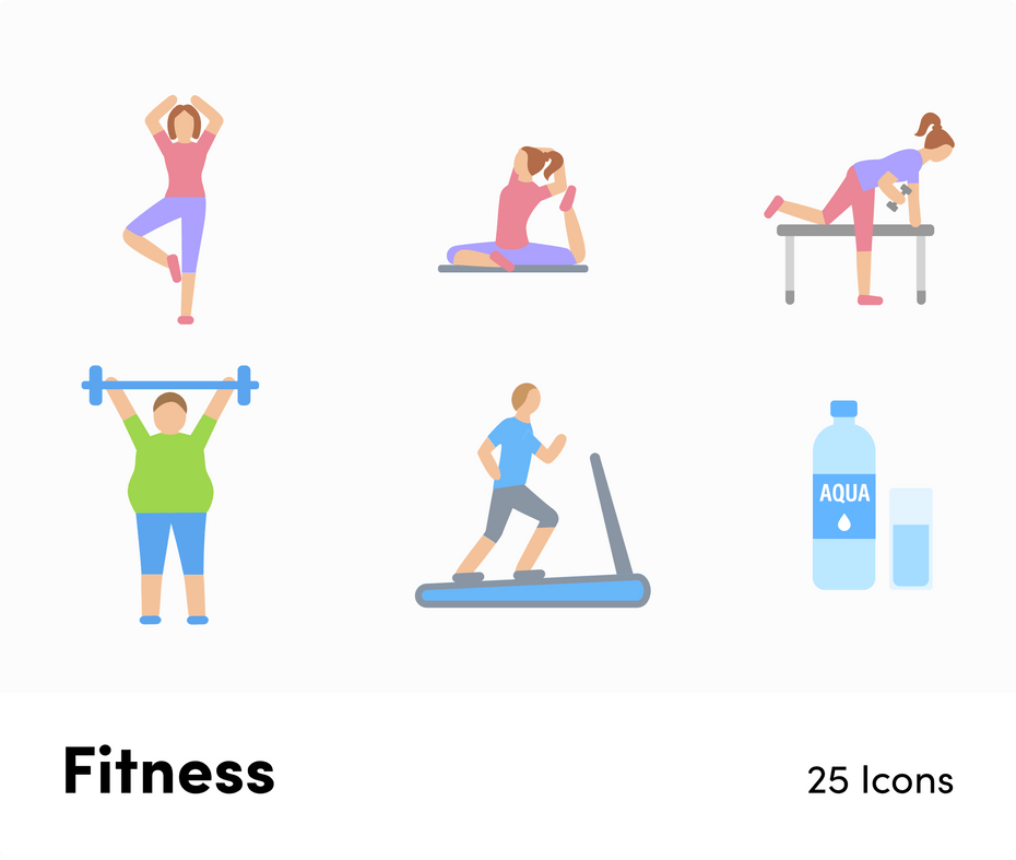Fitness Flat Vector Icons S12082102-Icons-Fitness-Flat-Vector-Icons-Powerpoint-Keynote-Google-Slides-Adobe-Illustrator-Infografolio
