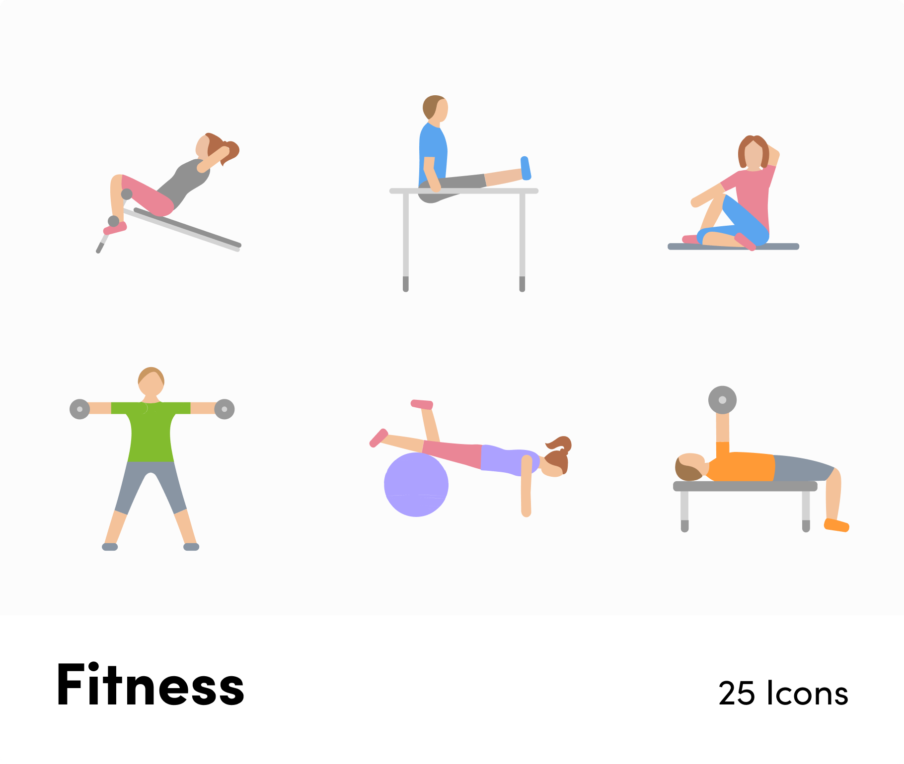 Fitness Flat Vector Icons S12082104-Icons-Fitness-Flat-Vector-Icons-Powerpoint-Keynote-Google-Slides-Adobe-Illustrator-Infografolio