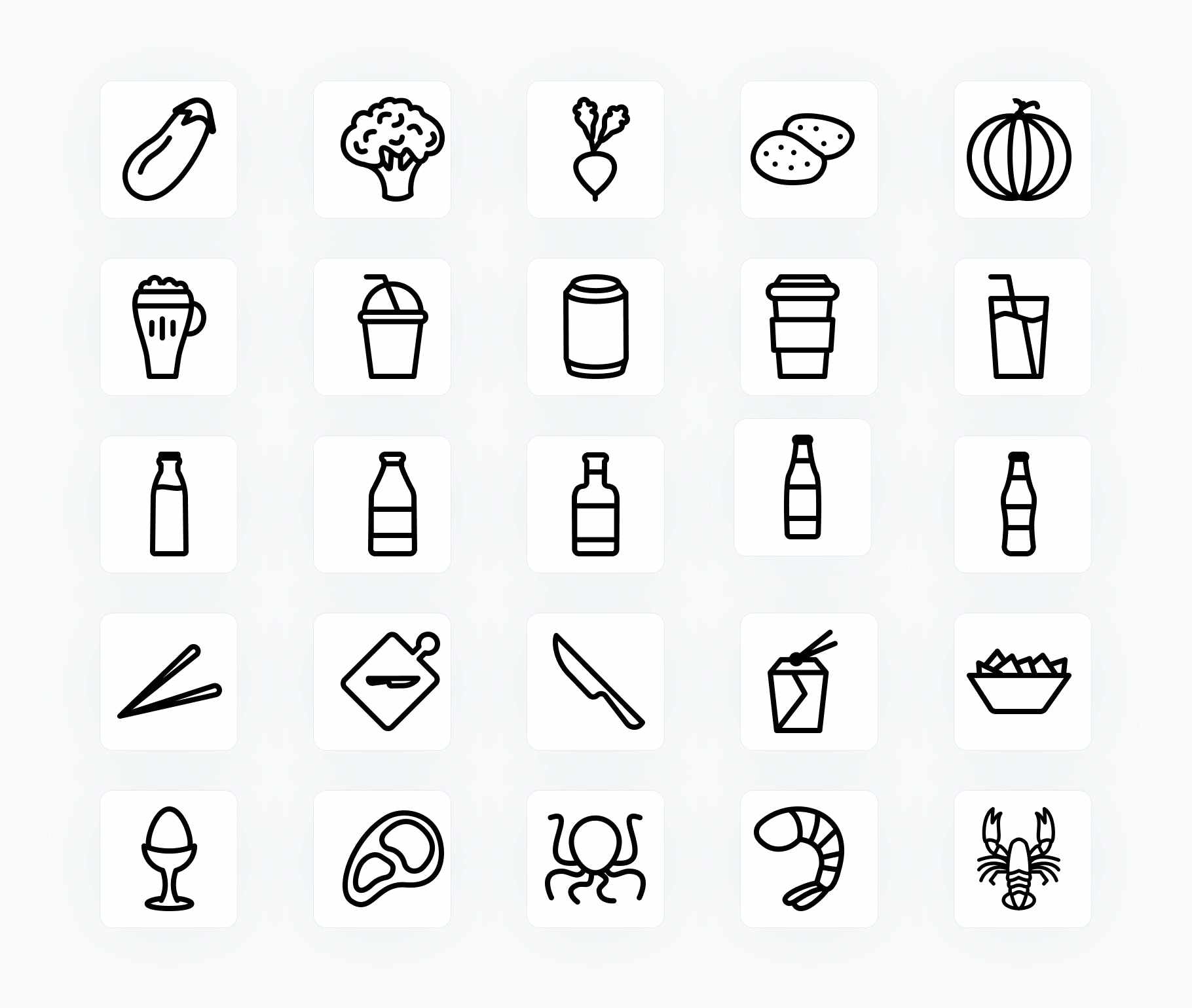 Food-Outline-Vector-Icons Icons Food Outline Vector Icons S12162103 powerpoint-template keynote-template google-slides-template infographic-template