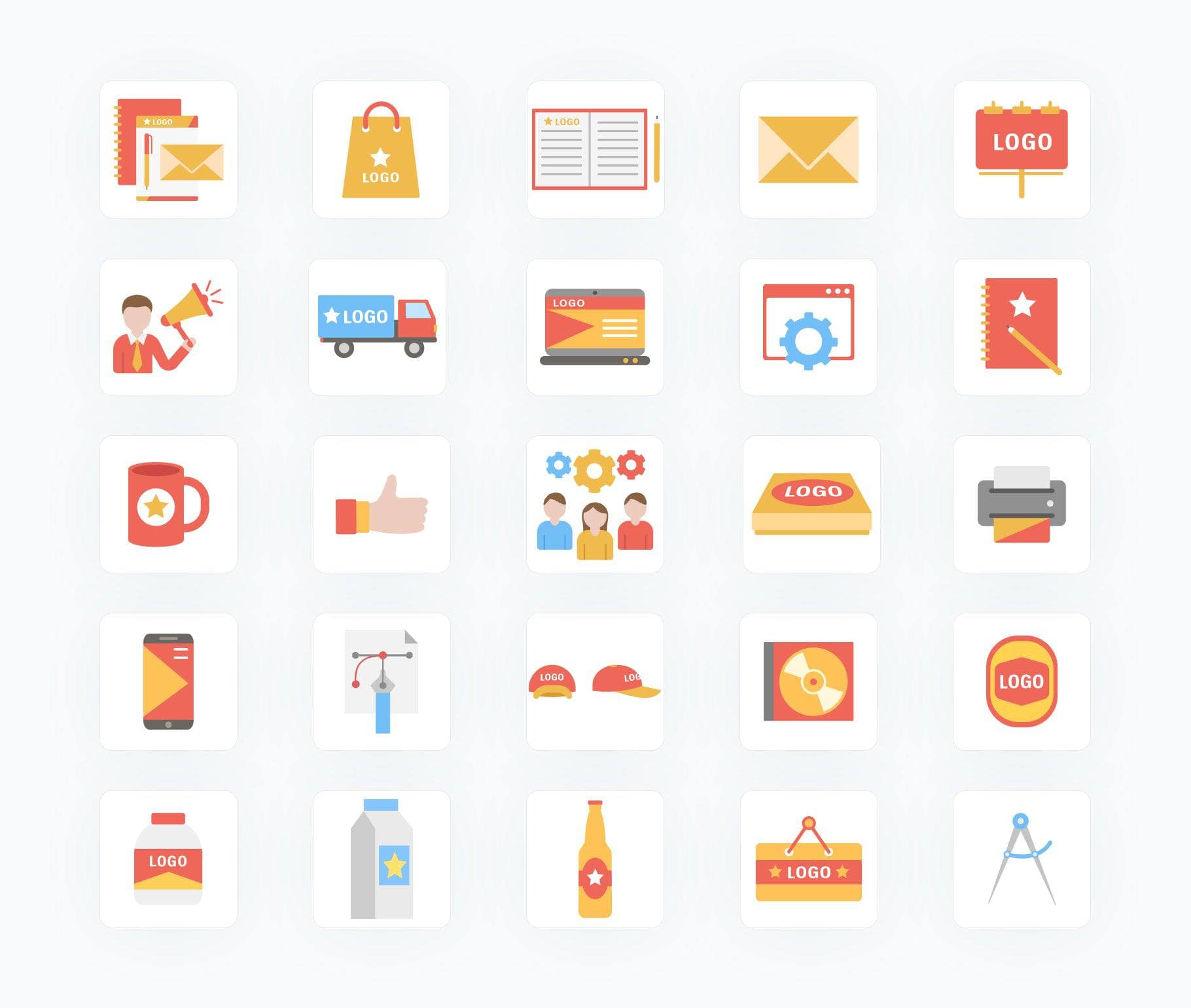 Furniture-Flat-Vector-Icons Icons Branding Flat Vector Icons S02142201 powerpoint-template keynote-template google-slides-template infographic-template